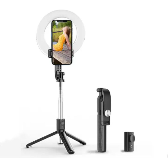 Volte-Tel VT120 3 Color Led Selfie Ring Light 5'' 17cm 2900-6500K �� ������� 210cm ��� ���� ��������� Bt V5.0