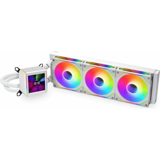 Lian Li Galahad Ii Lcd 360 SL-Inf White - Aio Gpu Liquid Cooler With Argb Infinity Fans - (G89.GA2ALCD36INW.00)