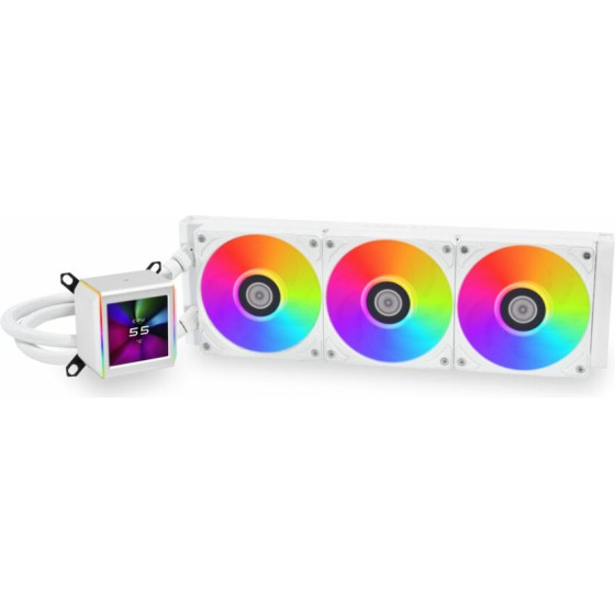 Lian Li Galahad Ii Lcd 360 White - Aio Gpu Liquid Cooler With Argb Fans - (G89.GA2ALCD36W.00)