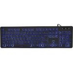 Gembird 3-Color Backlight Keyboard Black - (KB-UML3-02)