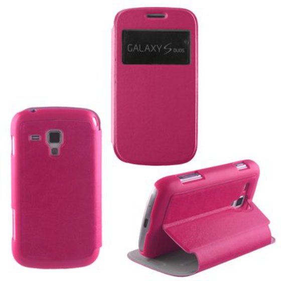 ���� SAMSUNG S7562/TREND HARD VIEW BOOK-STAND PINK VOLTE-TEL