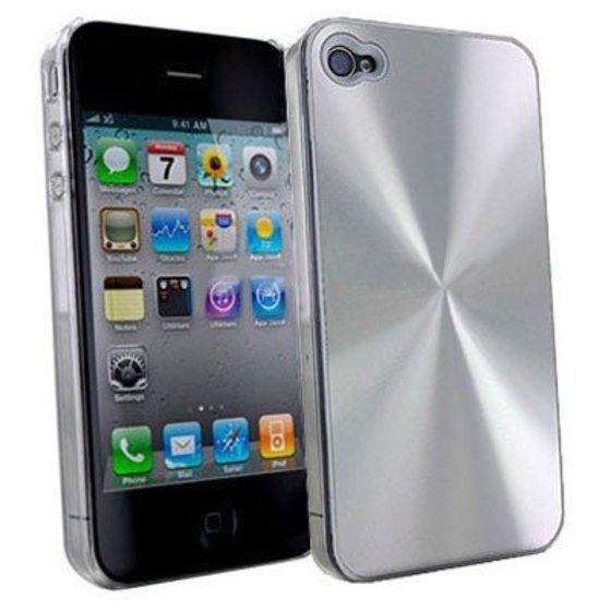 ���� IPHONE 4G/4S FACEPLATE SHINY V038 SILVER VOLTE-TEL