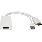 Powertech ���������� Hdmi �� Displayport USB, 4K, ������ - (CAB-H162)