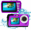 AQUAPIX Waterproof 4K Camera W-3048 Purple Edge - (AQUA10074)