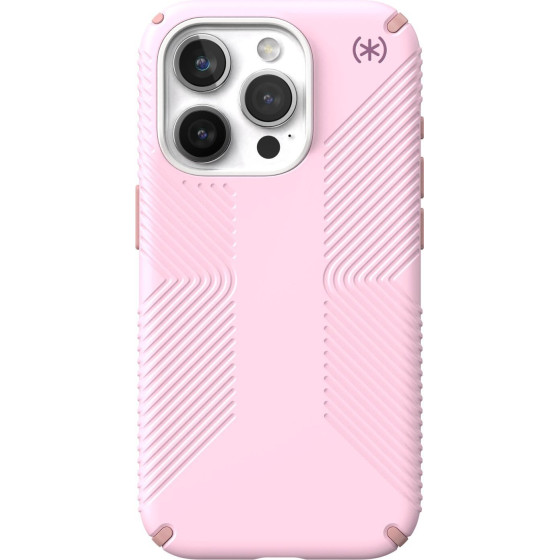 Speck (150563-3207) Iphone 15 Pro Magsafe case, Presidio2 Grip (Soft Lilac)