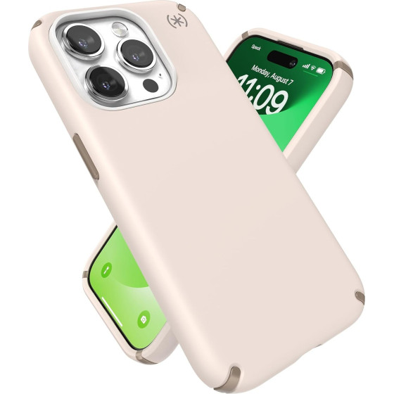 Speck (150564-3214) Iphone 15 Pro Magsafe case, Presidio2 Pro (Bleached Bone)