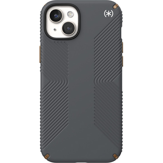 Speck (150569-3212) Iphone 15 Plus Magsafe case, Presidio2 Grip (Charcoal Grey)
