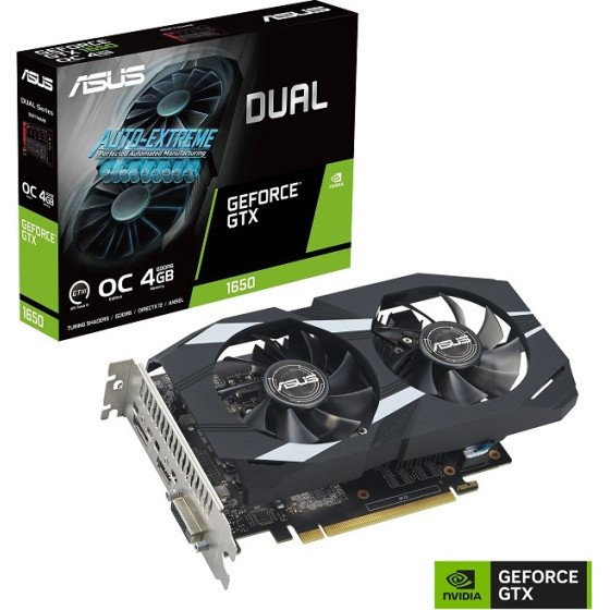 Asus Vga DUAL-GTX1650-O4GD6-P-EVO, 4GB, GDDR6 - (90YV0EZD-M0NA00)