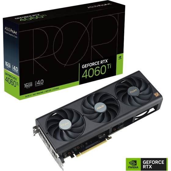 Asus Vga PROART-RTX4060TI-16G, 16GB, GDDR6 - (90YV0JH3-M0NA00)
