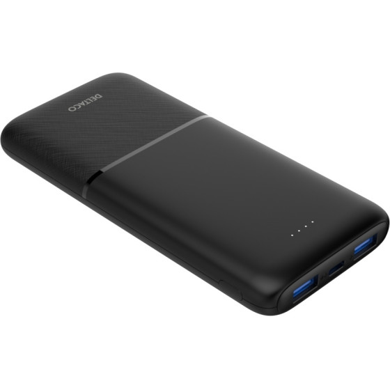 Deltaco Power Bank 10 000 mAh, 2x USB-A 18 W, 1x USB-C Pd 20 W, Pass-Through Charging ����� - (PB-C1007)