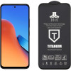 Idol 1991 Tempered Glass Xiaomi Redmi 12 6.79'' 9H 0.25mm Titanium Semi Curved Full Glue BLACK