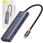 Baseus Ultrajoy 6 In 1 USB-C Docking Station �� Hdmi 4K Pd Ethernet ���� - (B00052807813-00)