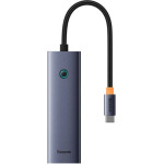 Baseus Ultrajoy Usb 3.0 Hub 4 ����� �� ������� USB-C ���� - (B0005280A813-03)