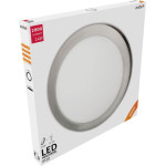 Avide LED ���������� ��������� ��������� ����� ����� 24W ����� 4000K - (ACSMNW-R-24W-ALU-SN)
