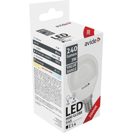 Avide LED �������� 3W E14 ����� 3000K Value - (ABBMG14WW-3W)