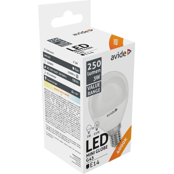 Avide LED �������� 3W E14 ����� 4000K Value - (ABBMG14NW-3W)