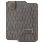 ���� ������ LEATHER PERFECT SCALE GREY BUGATTI M