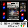 Auto Gs ������ T10 W5W ������ �� 3 ������� (���� - ������� - �����) ��� 10 ������� - (16983)