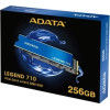 Adata Ssd M.2 Nvme PCI-E GEN3 256GB Legend 710 M.2 2280, Nvme PCI-E GEN3x4, Read 2400MB/s, Write 1800MB/s, 3YW. - (ALEG-710-256GCS)