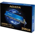 Adata Ssd M.2 Nvme PCI-E GEN3 256GB Legend 710 M.2 2280, Nvme PCI-E GEN3x4, Read 2400MB/s, Write 1800MB/s, 3YW. - (ALEG-710-256GCS)