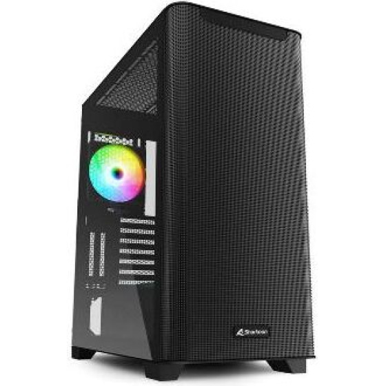 Sharkoon Pc Chassis Midi Tower ATX, W/O PSU, 1x12CM Front FAN, 1x12CM Argb Pwm FAN, 2YW. - (M30 RGB)