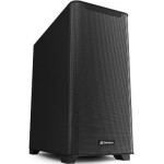 Sharkoon Pc Chassis Midi Tower ATX, W/O PSU, 1x12CM Front FAN, 1x12CM Pwm Rear FAN, 2YW. - (M30 BLACK)