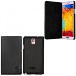 ���� SAMSUNG N9005 NOTE 3 LEATHER OSLO BOOKCOVER BLACK BUGATTI