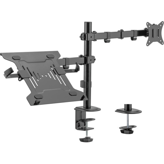 Brateck ���� �������� ��� ����� 17''-32'' & laptop, ��� 9kg - (LDT66-C024ML)
