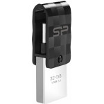 Silicon Power Dual Usb Flash Drive C31, Usb 3.2 & USB-C, 32GB, ����� - (SP032GBUC3C31V1K)