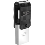 Silicon Power Dual Usb Flash Drive C31, Usb 3.2 & USB-C, 64GB, ����� - (SP064GBUC3C31V1K)