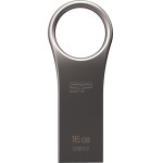 Silicon Power Usb Flash Drive Jewel 80, 16GB, Usb 3.2, Titanium - (SP016GBUF3J80V1T)