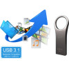 Silicon Power Usb Flash Drive Jewel 80, 16GB, Usb 3.2, Titanium - (SP016GBUF3J80V1T)