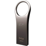 Silicon Power Usb Flash Drive Jewel 80, 64GB, Usb 3.2, Titanium - (SP064GBUF3J80V1T)