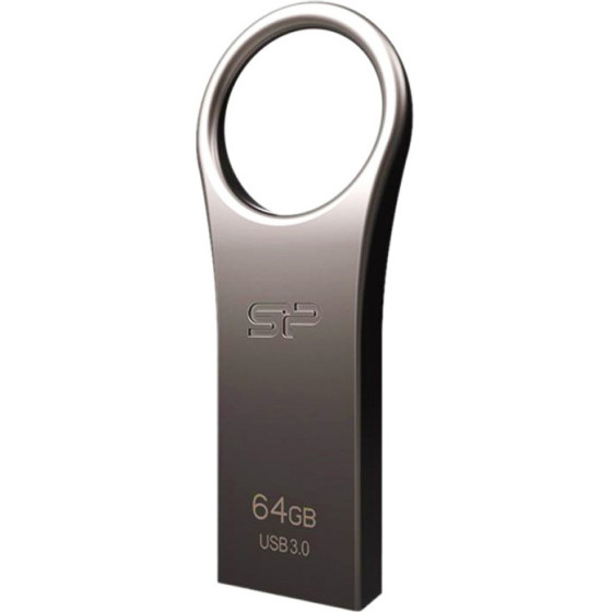 Silicon Power Usb Flash Drive Jewel 80, 64GB, Usb 3.2, Titanium - (SP064GBUF3J80V1T)