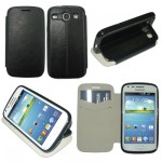 ���� SAMSUNG I8260 CORE ECO LEATHER - TPU BOOK STAND BLACK VT
