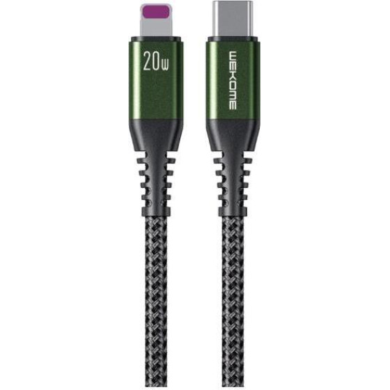 WK Charging Cable 20W Pd TYPE-C/i6 Raython Black 1m 6A - (WDC-171)