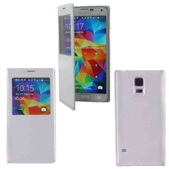 ���� SAMSUNG GALAXY S5 G900 S VIEW WHITE