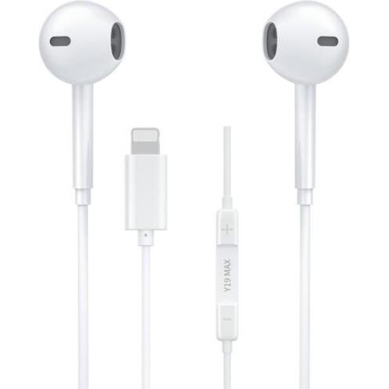 WK Earphone Lighting White - (Y19 Max)