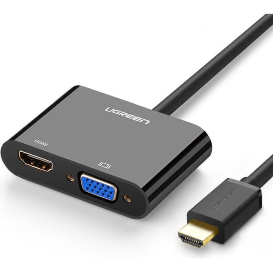 Ugreen Hdmi To VGA/Hdmi Converter w Audio CM101 40744 - (CM101/40744)