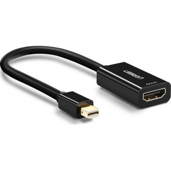 Ugreen Mini Dp To Hdmi Converter 4K MD112 Black 40360 - (MD112/40360)
