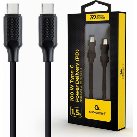 Cablexpert TYPE-C Pd 100W Charging & Data Cable 1.5M - (CC-USB2-CMCM100-1.5M)