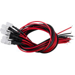 GloboStar DIODE-Led ������� ������ ������ Led 0.3W Dc 12V - �0.5 x �1cm - ����� ����� 6000K - Dimmable - ���������� 10 �������� - 2 ������ ������� - (73730)