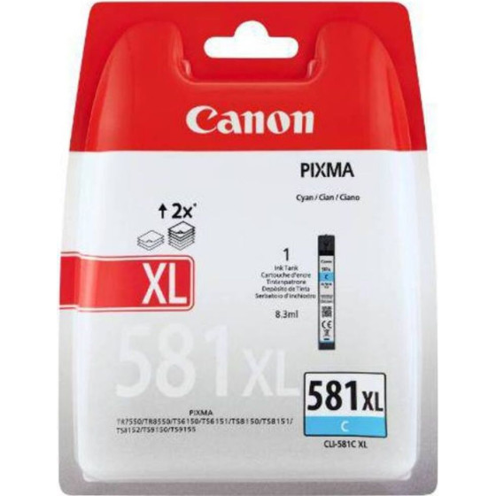 Canon ������ Inkjet CLI-581CXl Cyan - (2049C004)