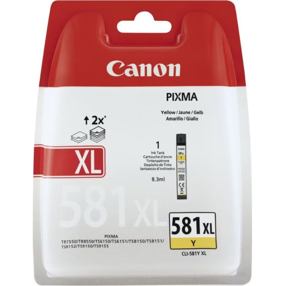 Canon ������ Inkjet CLI-581YXl Yellow - (2051C004)