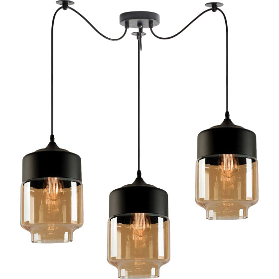 Homelighting SE21-HN-18-30-BL3+ GABY Honey Glass Pendant+ - (77-8793)