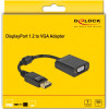 DeLock ���������� Displayport �� Vga 1920x1200p, passive, ������ - (61006)