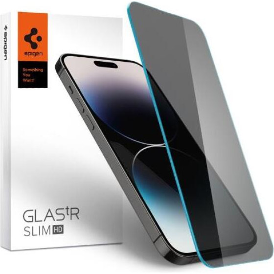 Tempered Glass Full Face Privacy Spigen Glas.Tr Slim Hd Apple Iphone 14 Pro Max (1 ���.) - (AGL05211)