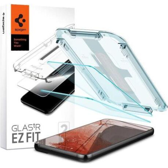 Tempered Glass Full Face Spigen Glas.Tr EZ-Fit Samsung S901B Galaxy S22 5G (2 ���.) - (AGL04151)