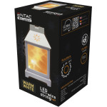 Entac Led Mini Copper Wire Lantern White 12cm - (ELMCWL12-W)