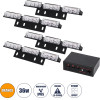 GloboStar Pro Series ��� 4 x ������ �������� �������� ������ �������� ��� ���������� & ������� 3 ������������ �������� Strobe Led High Power 36W Dc 10-30V ��������� IP65 ��������� �18 x �4.5 x �3cm - 2 ������ ������� - (85015)